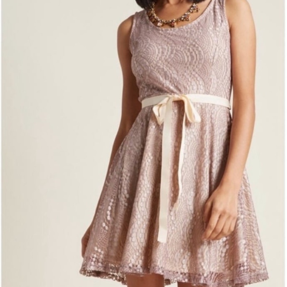 Modcloth Impress Rehearsal Lace Dress